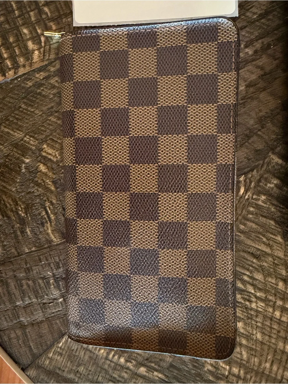 LV Alma PM Brown Check & Matching Wallet